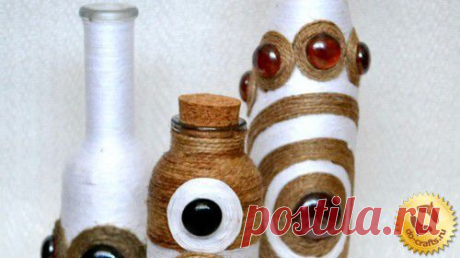 Декор бутылок своими руками | Самоделкино