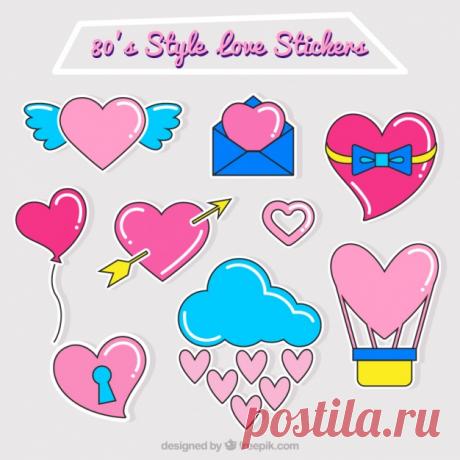 Фантастический набор любви наклейки с сердцем Более миллиона свободных векторов, PSD, фотографии и бесплатные иконки. Эксклюзивные халявы и все графические ресурсы, которые необходимые для ваших проектов