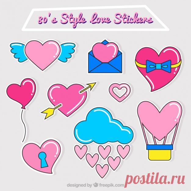 Фантастический набор любви наклейки с сердцем Более миллиона свободных векторов, PSD, фотографии и бесплатные иконки. Эксклюзивные халявы и все графические ресурсы, которые необходимые для ваших проектов