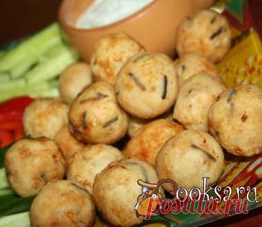 Чикенболлы с соломкой из овощей и чесночным соусом фото рецепт приготовления