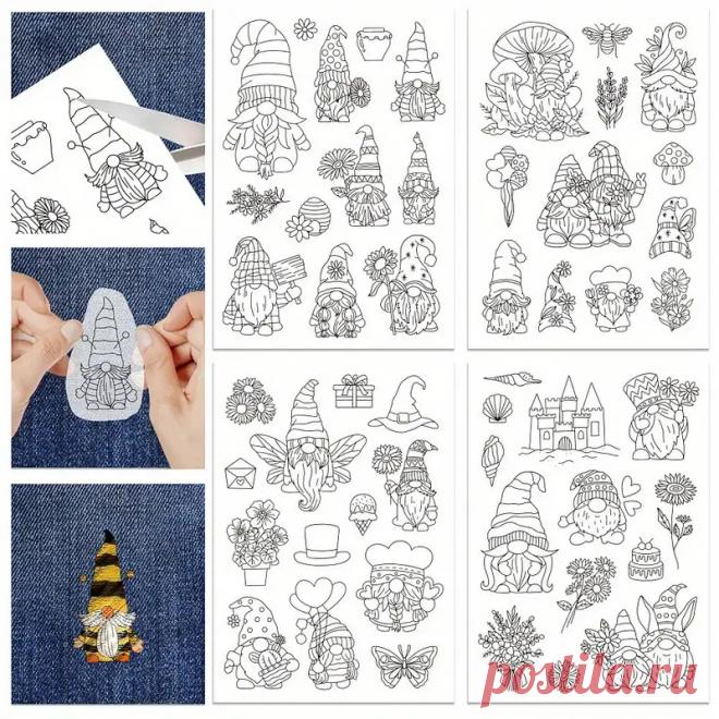 1комплект 4шт 4листа 11.6x8.2 дюйма вышивка палочками и - Temu Moldova