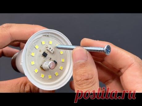 Toma Tornillos Viejos y Repara Todas las Luces LED en Tu Casa! Forma Fácil de Reparar Bombillas LED