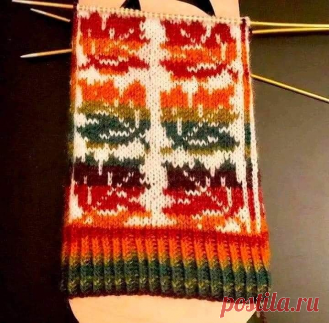 Цветной жаккард? это просто! | Дневник вязальщицы | Дзен