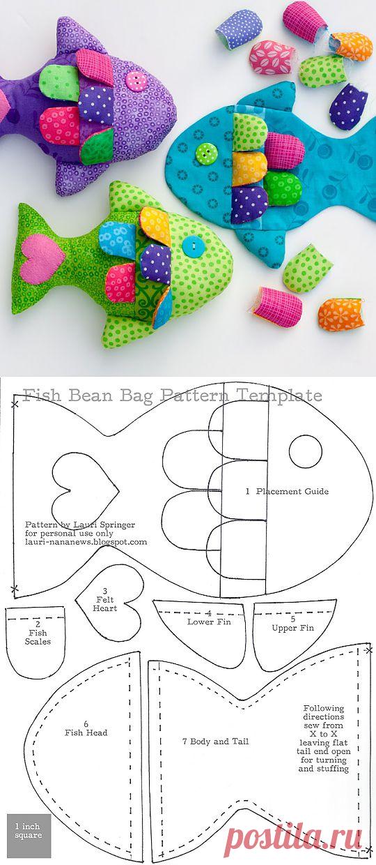 Шьем игрушки для малышей. РАДУЖНЫЕ РЫБКИ. Мастер класс