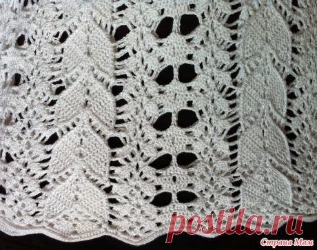 *Вязаное платье &quot;Листья в снегу&quot; - Все в ажуре... (вязание крючком) - Страна Мам