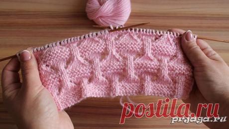 Интересный узор для пледа спицами
Как вязать: https://prjaga.ru/uzory-vyazaniya/spicami/interesnyj-uzor-dlya-pleda-spicami