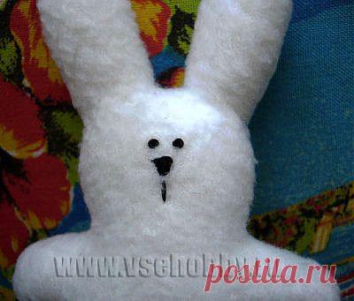Зайка игрушка из флиса своими руками мастер-класс
