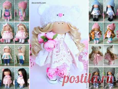 Handmade Art Doll, Baby Room Decor Doll, Custom Made Portrait Doll, Special Gift Doll for Girl, Unique Original Gift for Family by Elvira Hello, dear visitors!  This is handmade cloth doll created by Master Elvira F (Nizhnevartovsk, Russia). All dolls stated on the photo are mady by artist Elvira F. You can find them in our shop searching by artist name: https://www.etsy.com/shop/AnnKirillartPlace?ref=hdr_shop_menu&search_query=elvira