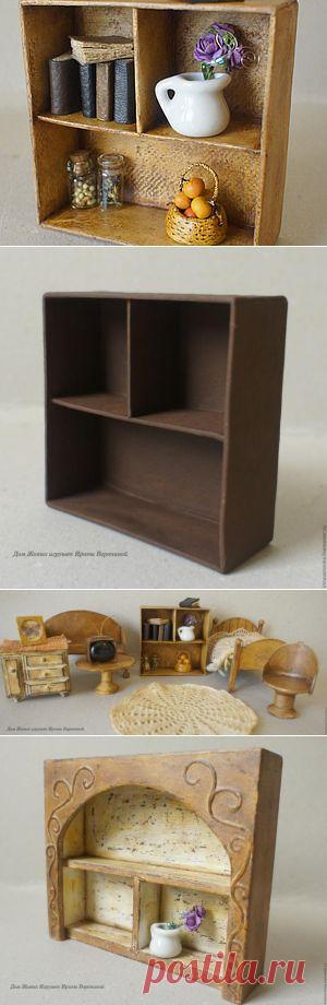 Мастер-класс "Делаем простой стеллаж для кукольного домика" - Ярмарка Мастеров - ручная работа, handmade