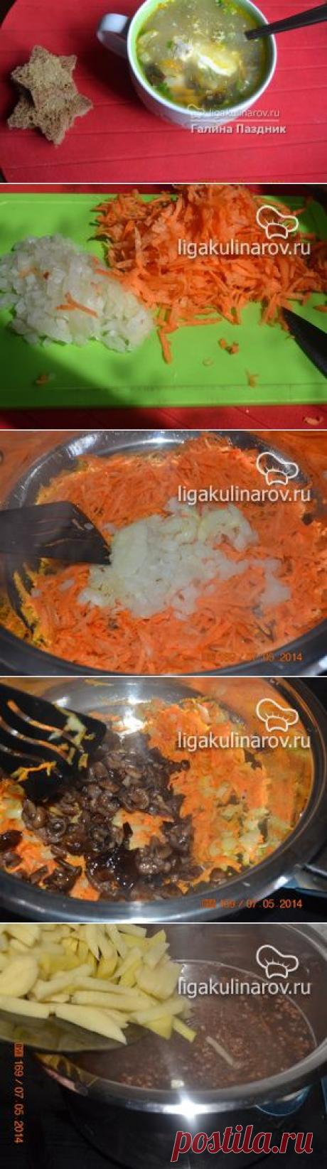 Гречневый суп с грибами и фрикадельками, рецепт пошаговый от Лиги Кулинаров.