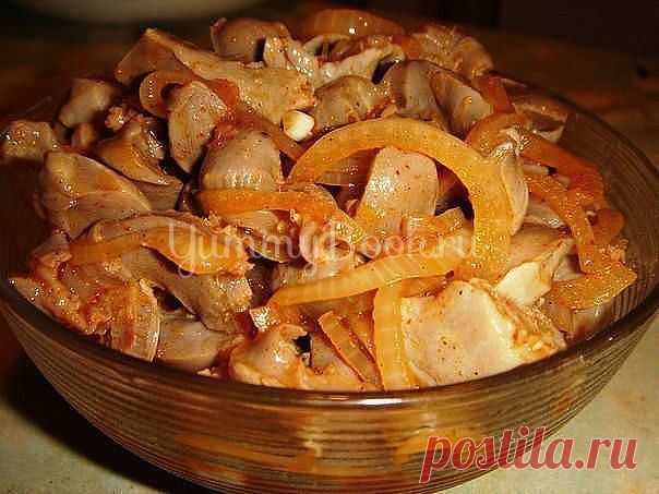 Куриные желудочки по-корейски - пошаговый рецепт с фото