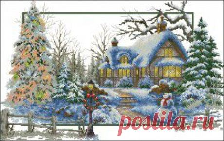 Вышивка домик схема. Вышивка крестом бесплатные схемы зима | Все о рукоделии: схемы, мастер классы, идеи на сайте labhousehold.com