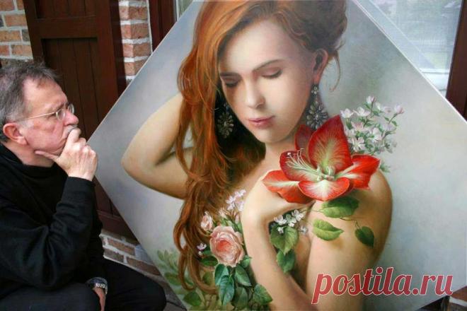 Цветочная живопись художника Pieter Wagemans