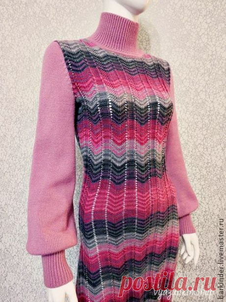 Платье&quot; По волнам Миссисипи&quot; - платье,авторское платье,вязаное платье