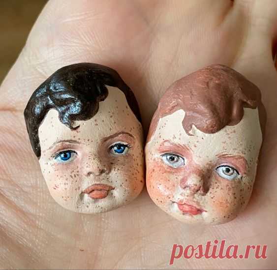 Личики для ватных игрушек.