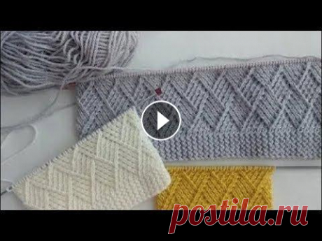 Шикарный узор "Ромбы" для свитера и кардигана. Узор универсальный, подойдет для вязания как женщинам, так и мужчинам. Раппорт узора 10 петел...