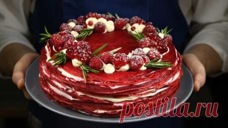 ТАК ВКУСНО! | Очень Новогодний праздничный торт, без выпечки, без духовки! Торт Красный бархат. Так вкусно!