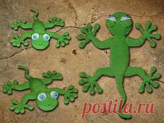 Вяжем ящерку от Bi Ba By Выкладываю свой мастер класс по вязанию ящерки-геккона. Описание очень примерное, без рядов-столбиков. Поэтому вязать, чтобы получилось как оригинал, пришлось интуитивно.