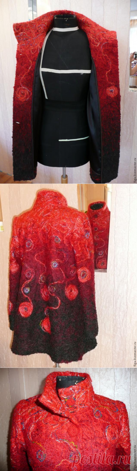 Шьем пальто в технике «Крейзи-вул» (Crazy-wool). Удивительно оригинальная и простая методика!