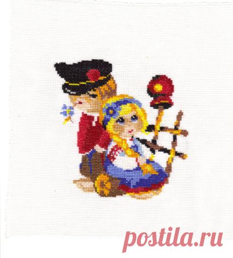 Свидание   вышивка крестом