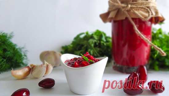 Соус из кизила (Cornelian Cherries Sauce ). Соусы из кизила представлены во многих национальных кухнях, этот приготовлен по грузинскому рецепту. Соус получается нежным, словно мусс. Он станет для удивительным вкусовым открытием! Попробуйте его с мясом, птицей или рыбой. 
Будем признательны за 