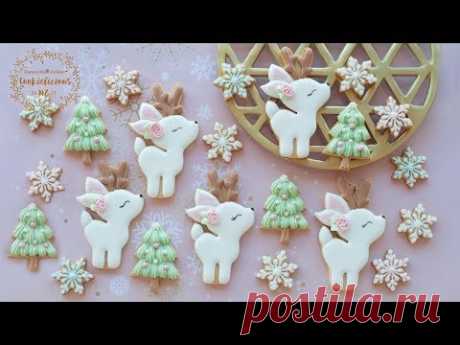 How to make SNOWY REINDEER & MINI CHRISTMAS TREE COOKIES