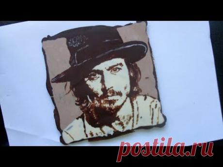 Шоколадный портрет своими руками - оригинальный подарок!