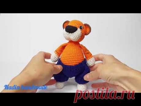 Тигр крючком. Тигренок крючком.