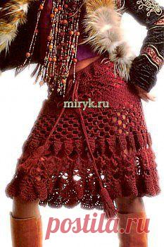 Юбка крючком
