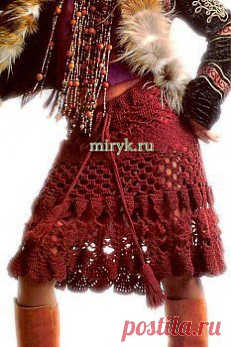 Юбка крючком