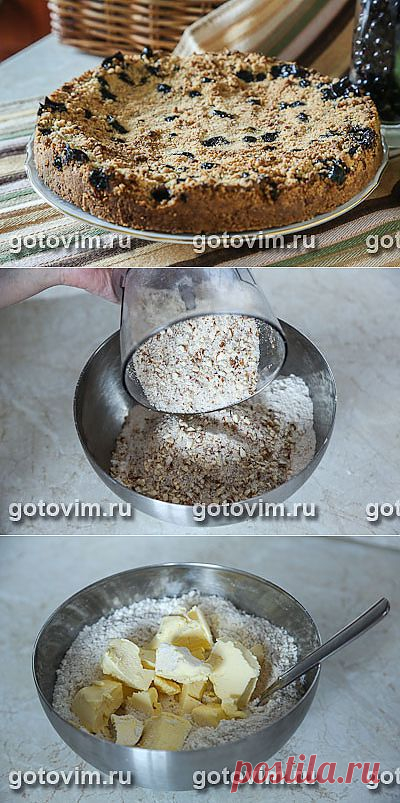 Пирог с черной смородиной. Фото-рецепт / Готовим.РУ
