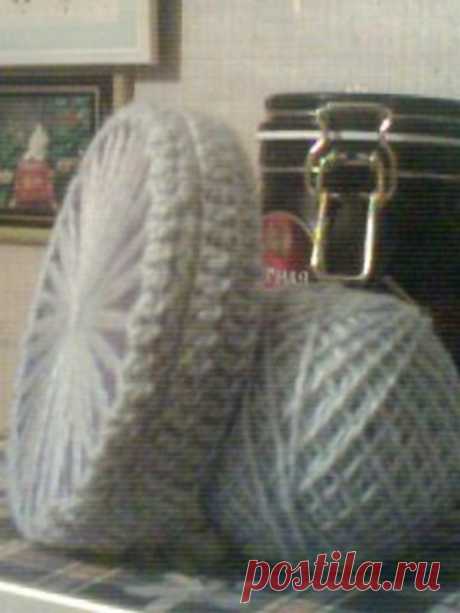 Вязание: сумочка для подарка. (Вязание,крючок,cd-диски)