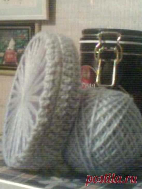 Вязание: сумочка для подарка. (Вязание,крючок,cd-диски)