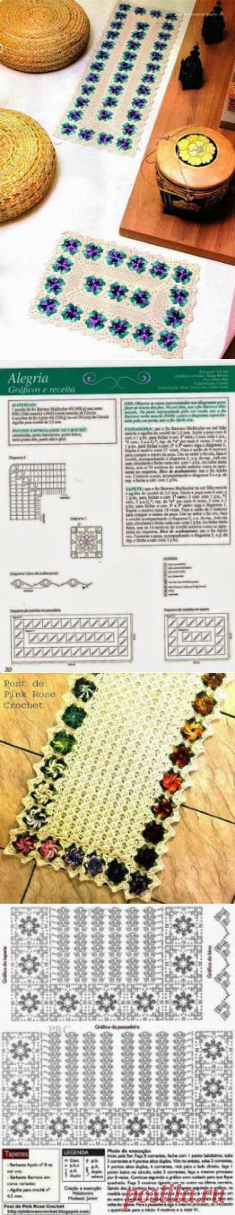 Вязание крючком и искусства: Ковры крючком