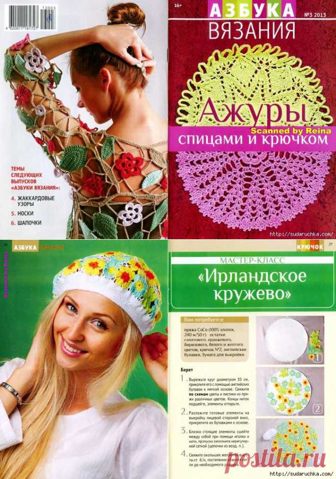 "Азбука вязания - ажуры спицами и крючком".