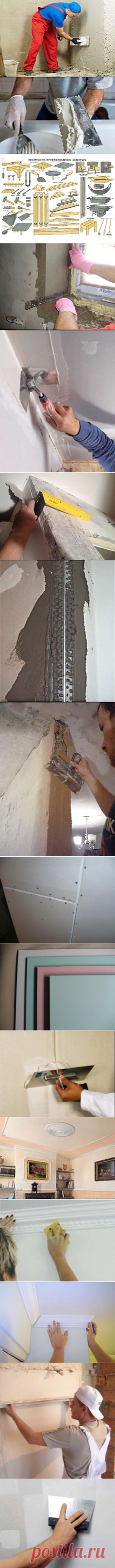 Как затереть швы на гипсокартоне, чтобы их не было видно | школа ремонта | Postila