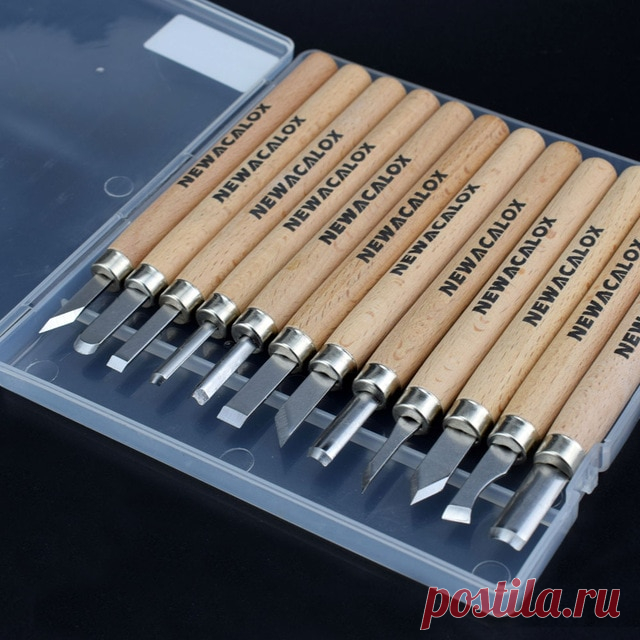 Newacalox DIY ручка ксилография Ножи scorper дерево Всё для резьбы Инструменты деревообрабатывающей хобби художественных промыслов никующие резак Graver скальпель 12 шт. купить на AliExpress