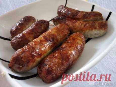 Рецепт: Колбаса домашняя | Классические колбаски из мяса в кишке
