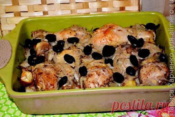 Куриные голени, запечённые на хлебе, ну очень вкусно!