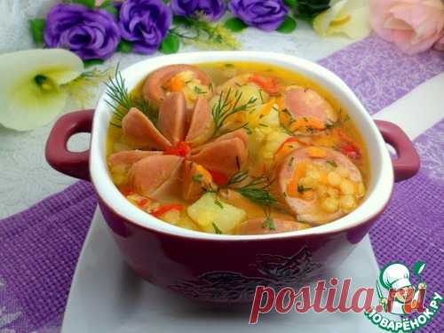 Суп из чечевицы и сардельками - кулинарный рецепт