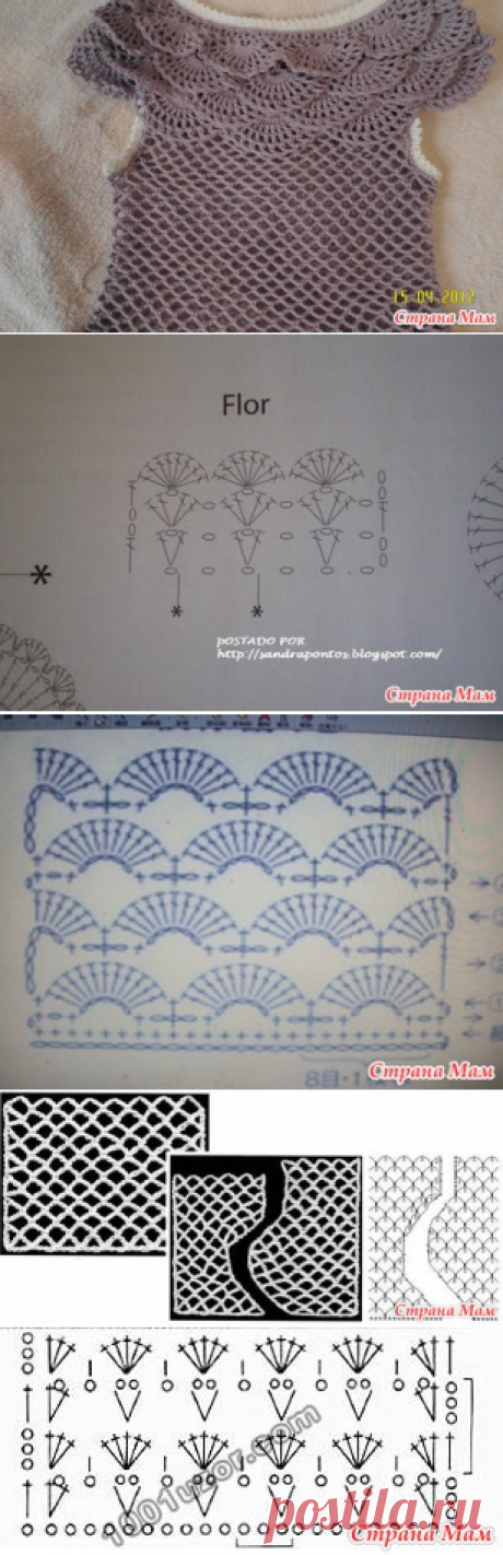 Платье с рюшами и шляпка - Вяжем вместе он-лайн - Страна Мам