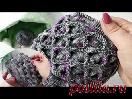 Strickmuster Hexentreppe Reloaded - ohne aufgezogene Maschen