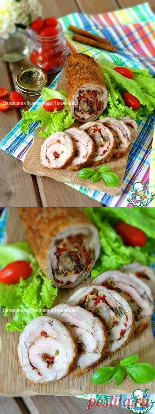 Свиной рулет на углях - кулинарный рецепт