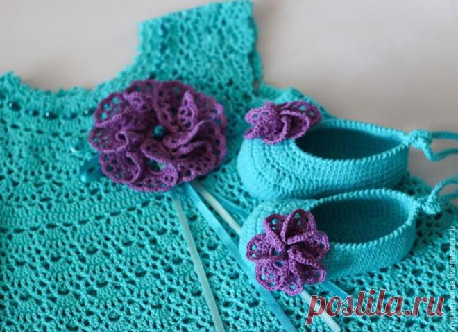 Вяжем пинетки-балетки крючком - Ярмарка Мастеров - ручная работа, handmade