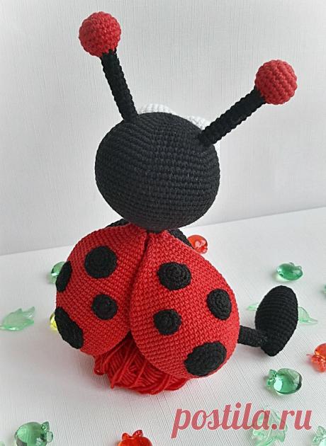 Игрушки животные, ручной работы. Заказать Вязаная игрушка. Вязаная Божья коровка!. Ива и игрушки!. Ярмарка Мастеров. Амигуруми