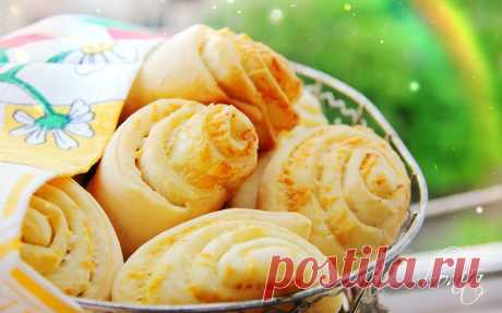 Сырные булочки с чесноком.