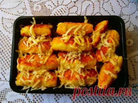 Картофельные рулетики с фаршем