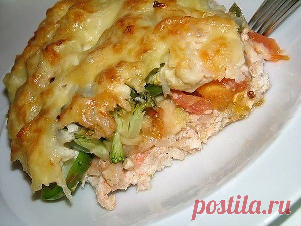 (+1) сообщ - Запеканка из овощей и куриного фарша | Любимые рецепты