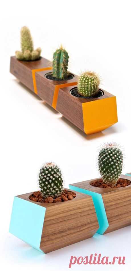 (1) Walnut planters | Urban Garden