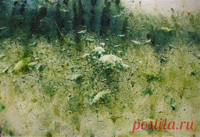 Alex Ong Boon Hau .Времена года .Акварель..